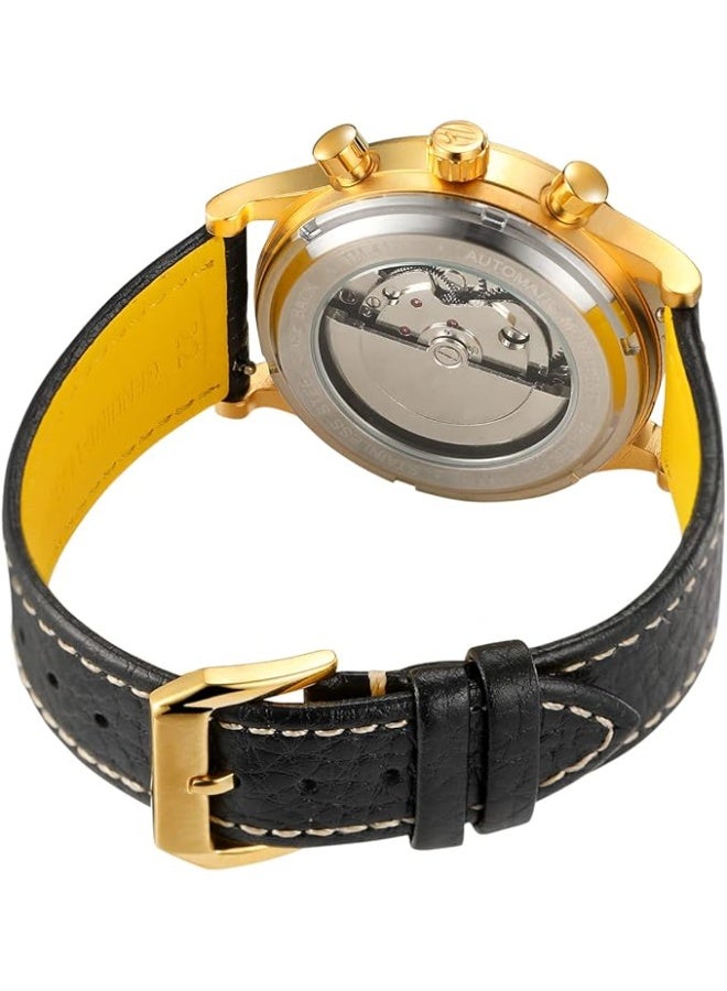 FORSINING Men's Automatic Tourbillon Dress Watches Analogue Mechanical Calendar Minimalist Waterproof Wrist Watch - Image 3